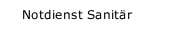 Notdienst Sanit&auml;r